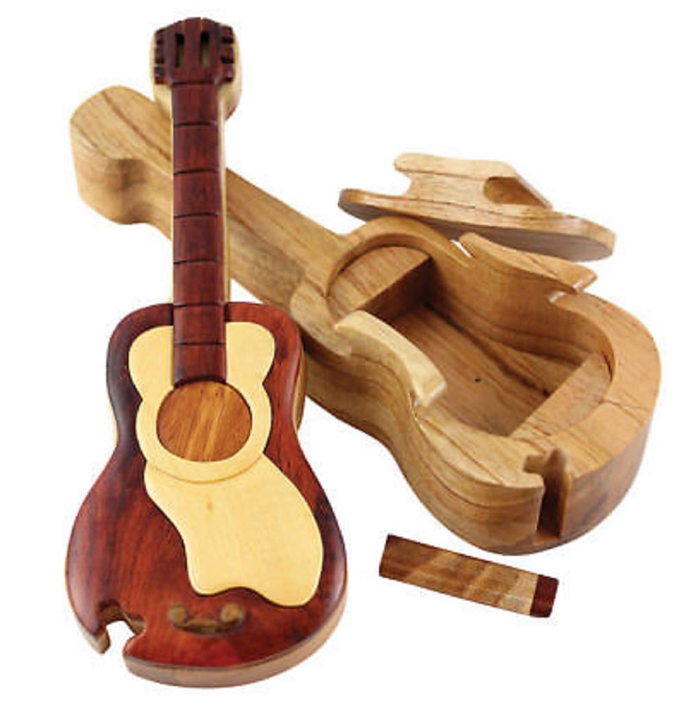 Guitar Wooden Puzzle Box Music Decorative Boxes
