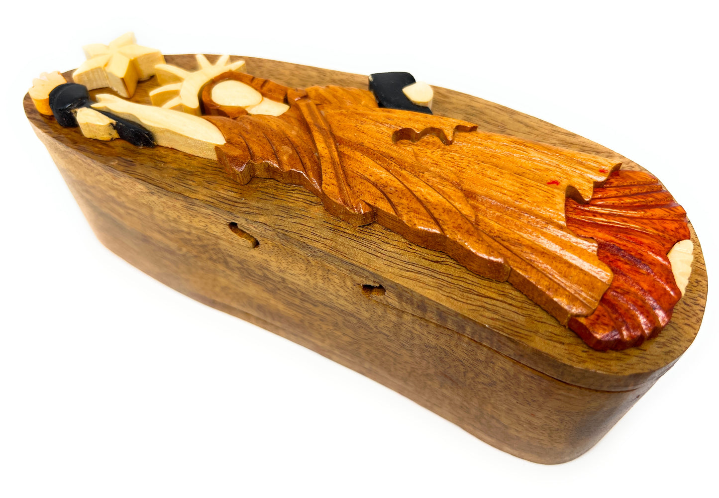 Statue of Liberty - Wooden Puzzle Box with Secret Compartment