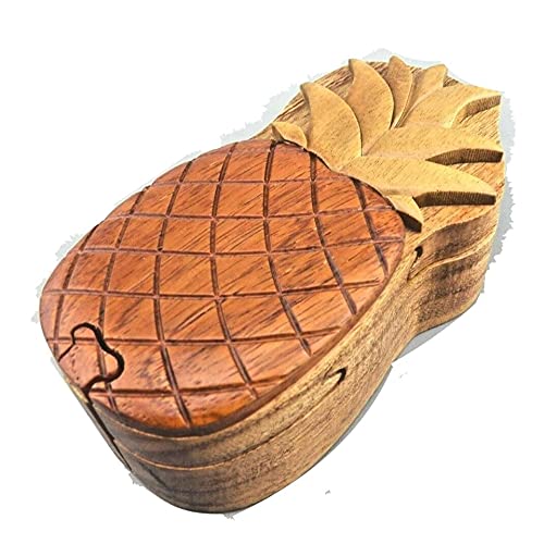 Pineapple - All-Natural Intarsia Wood Art