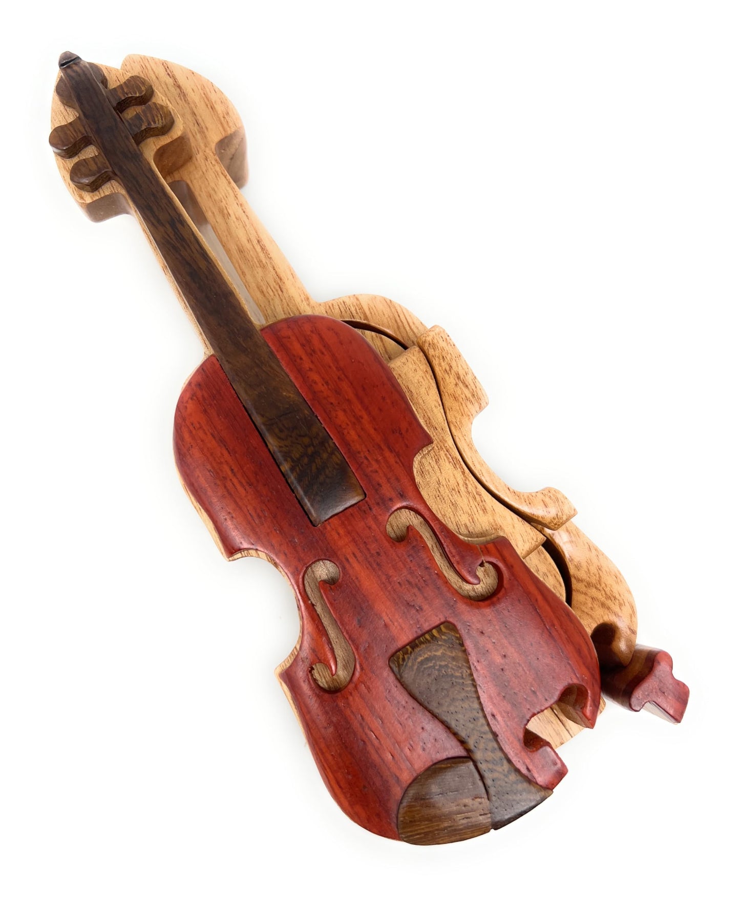 The Handcrafted Violin - Secret Wooden Puzzle Box